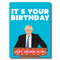 Get Drunk Boosted Card